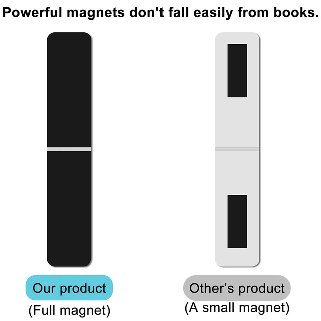 Alt view image 3 of 7 - 15 Pieces Bookmarks, Magnetic Bookmarks for Women, Men, Book Lovers, Page Markers for Students Teachers Reading (Multi Ocean)