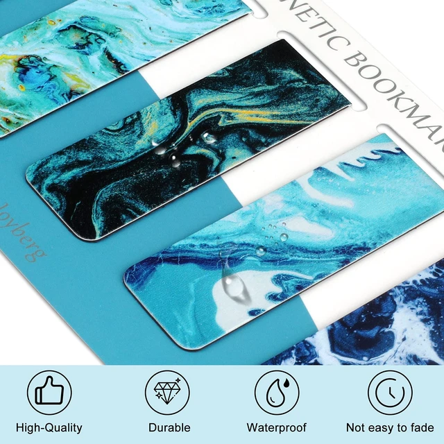 Alt view image 4 of 7 - 15 Pieces Bookmarks, Magnetic Bookmarks for Women, Men, Book Lovers, Page Markers for Students Teachers Reading (Multi Ocean)