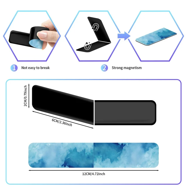 Alt view image 2 of 6 - 48 Pieces Magnetic Bookmarks Magnet Page Markers - Book Marks for Reading Women & Men with Storage Boxes - Cute Magnet Bookmark Clips for Reading PleasureWatercolor