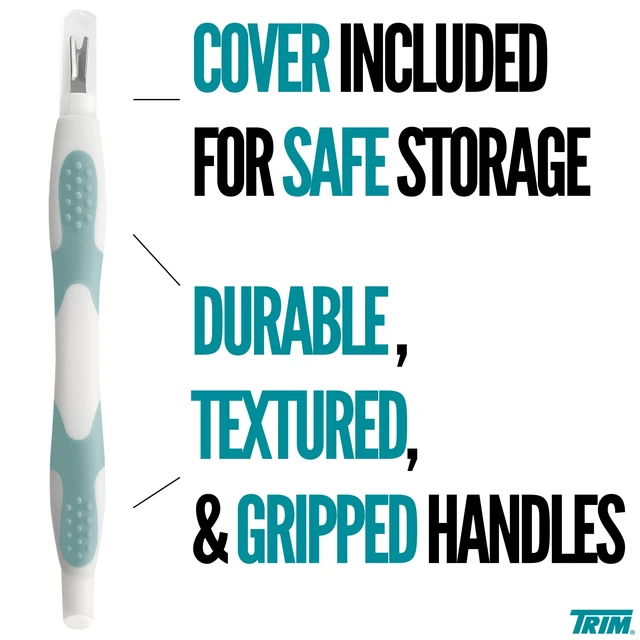 Alt view image 4 of 7 - Easy Hold Cuticle Pusher & Remover, Stainless Steel Manicure Tool | Dual-Ended stainless steel tool, ergonomic non-slip soft-touch grip, for precision nail prep, gel manicure, and cuticle care.