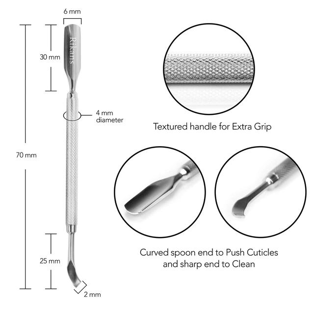 Alt view image 3 of 5 - Cuticle Pusher Nail Art & Uv Gel Nail Polish Remover Tool for Fingernail Polish Manicure pedicure cuticle trimmer. (Nail Cuticle Cleaner)