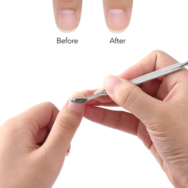 Alt view image 5 of 5 - Cuticle Pusher Nail Art & Uv Gel Nail Polish Remover Tool for Fingernail Polish Manicure pedicure cuticle trimmer. (Nail Cuticle Cleaner)