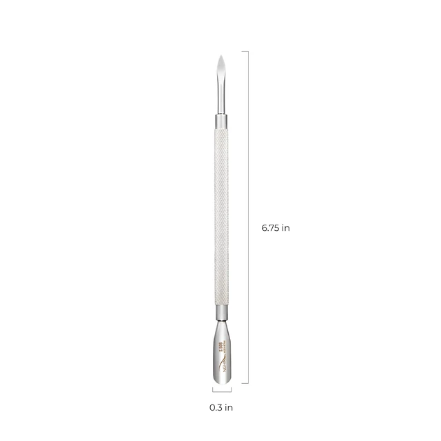 Alt view image 2 of 6 - Pusher - S-506 (Stainless Steel) | DoubleEnded Nail Cleaner and Spoon Pusher | Premium Quality for Nail Care | Ergonomic Design | Suitable for Professional & Home Use