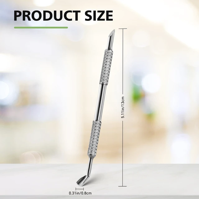 Alt view image 7 of 7 - Stainless Steel Cuticle Pusher, Horseshoe Shaped Double-Ended Cuticle Sticker The Ultimate Nail Technicians Sidekick for Perfect Manicures and Pedicures