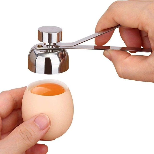 Main image of 1Pack Egg Cracker Topper, Ashero Stainless Steel Egg Opener Eggshell Cutter Kitchen Remover Tool for Raw/Soft Hard Boiled Egg