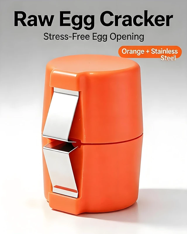 Alt view image 2 of 7 - Egg Shell Opener,Raw Egg Cracker,Egg Cracker Tool for Raw Eggs | For standard and large raw chicken eggs,not for cooked eggs,304 Stainless Steel+ABS