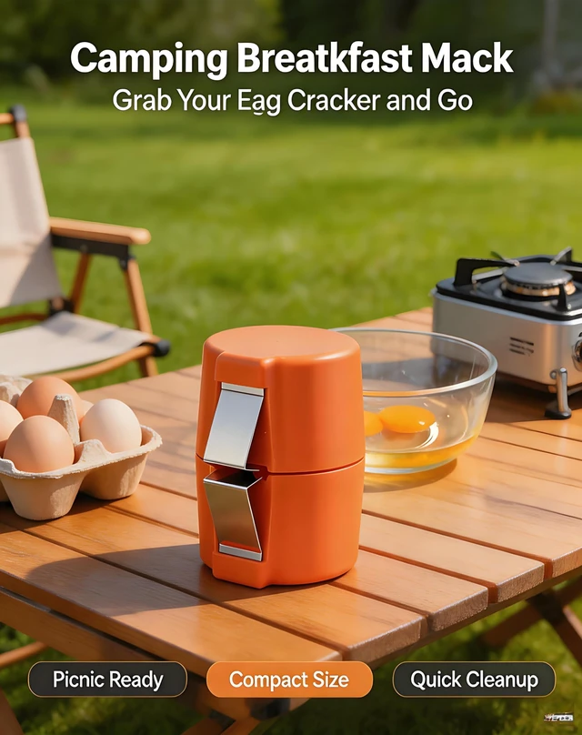 Alt view image 7 of 7 - Egg Shell Opener,Raw Egg Cracker,Egg Cracker Tool for Raw Eggs | For standard and large raw chicken eggs,not for cooked eggs,304 Stainless Steel+ABS