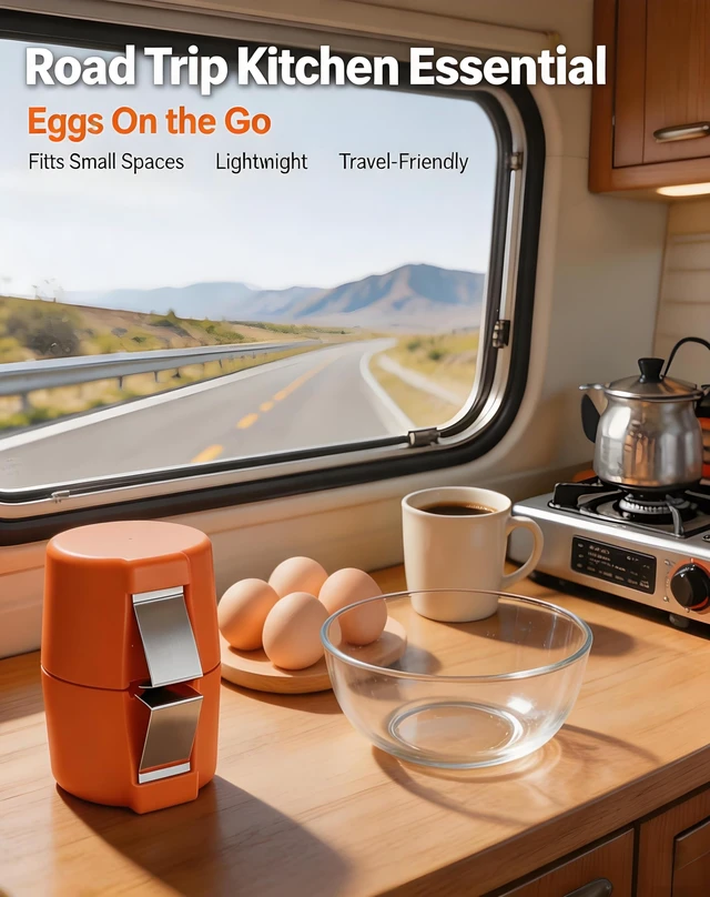 Alt view image 6 of 7 - Egg Shell Opener,Raw Egg Cracker,Egg Cracker Tool for Raw Eggs | For standard and large raw chicken eggs,not for cooked eggs,304 Stainless Steel+ABS