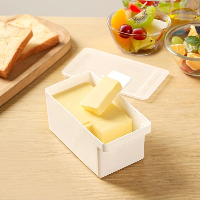 Main image of Butter Cutter Box with Lid, 10g Portion Butter Slicer Storage Container, Butter Dish Alternative for Fridge & Freezer, Pre-Cut Butter Keeper for Cooking, Baking, Toast, Cheese & Margarine