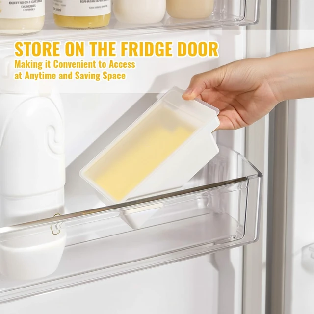 Alt view image 5 of 7 - Butter Cutter Box with Lid, 10g Portion Butter Slicer Storage Container, Butter Dish Alternative for Fridge & Freezer, Pre-Cut Butter Keeper for Cooking, Baking, Toast, Cheese & Margarine