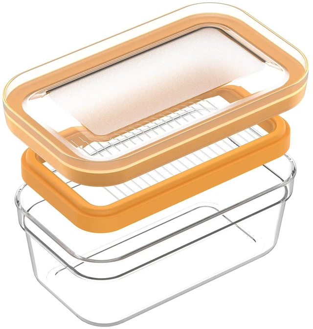Main image of Airtight Butter Slicer Cutter, 280g Stick Butter Container Storage Dish with Lid for Fridge