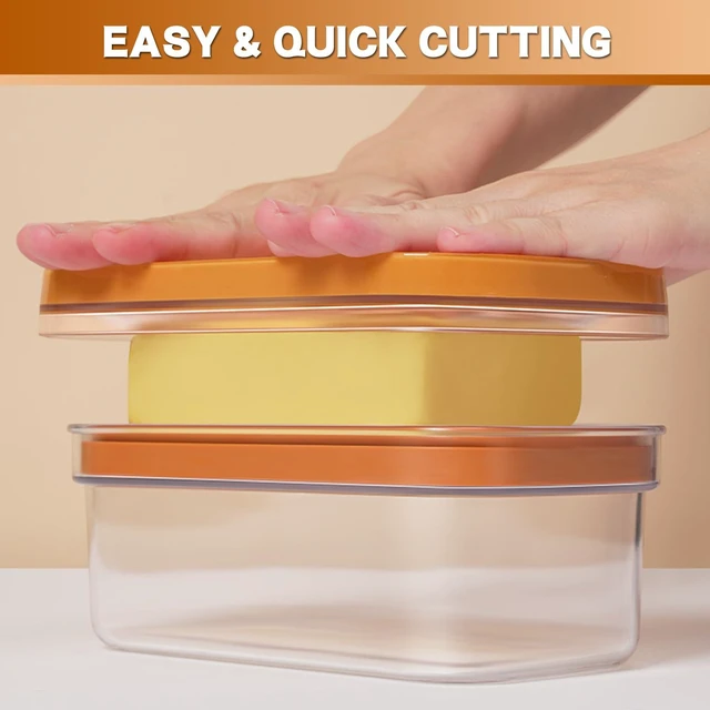 Alt view image 3 of 6 - Airtight Butter Slicer Cutter, 280g Stick Butter Container Storage Dish with Lid for Fridge
