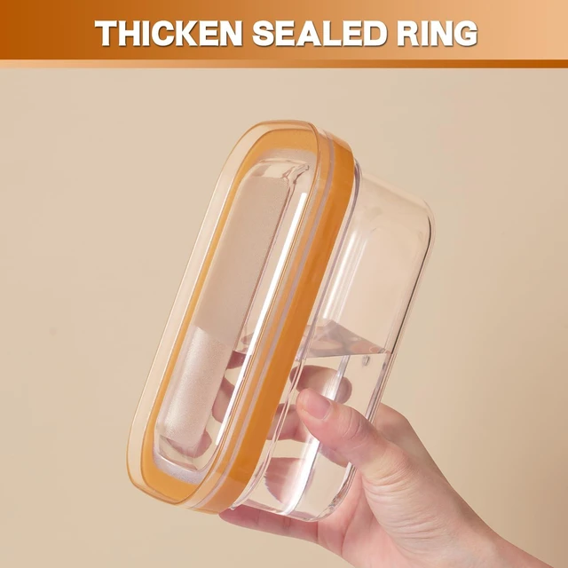 Alt view image 5 of 6 - Airtight Butter Slicer Cutter, 280g Stick Butter Container Storage Dish with Lid for Fridge