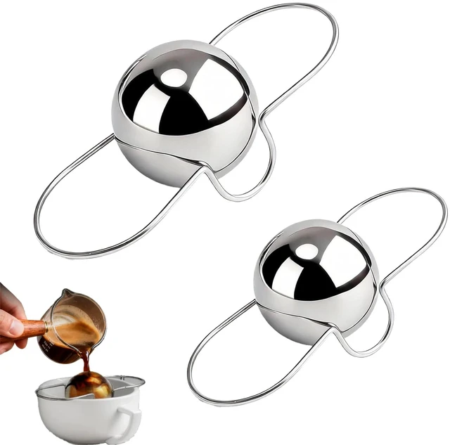 Main image of Espresso Cooling Ball 2 Pcs Stainless Steel Reusable Chiller For Drinks | Instant Cooling, No Dilution, Reusable, 2 Sizes Included