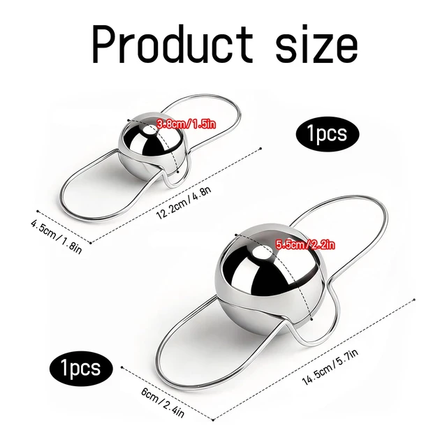 Alt view image 2 of 6 - Espresso Cooling Ball 2 Pcs Stainless Steel Reusable Chiller For Drinks | Instant Cooling, No Dilution, Reusable, 2 Sizes Included