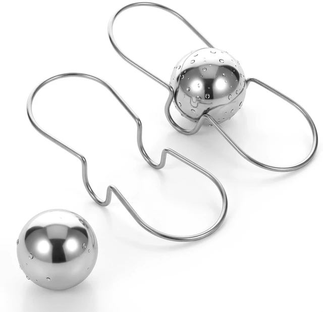 Main image of 1Pcs Espresso Cooling Ball, Metal Ice Cubes, Espresso Chilling Ball | Reusable Stainless Steel Espressos Cooler Espressos Machine Accessories for Whiskey Bourbon Coffee Valentine's Day Christmas