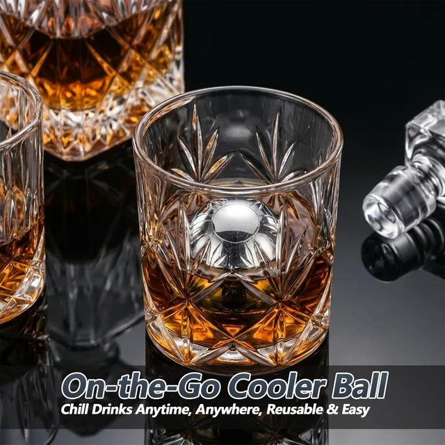 Alt view image 6 of 7 - 1Pcs Espresso Cooling Ball, Metal Ice Cubes, Espresso Chilling Ball | Reusable Stainless Steel Espressos Cooler Espressos Machine Accessories for Whiskey Bourbon Coffee Valentine's Day Christmas