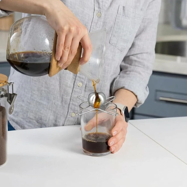 Alt view image 3 of 7 - Reusable Espresso Cooling Ball for Espresso Coffee, Stainless Steel Ice Balls for Coffee, Extract Chilling Tool Expresso for Coffees, Whiskey and More Drinks, Expresso Machine Accessories