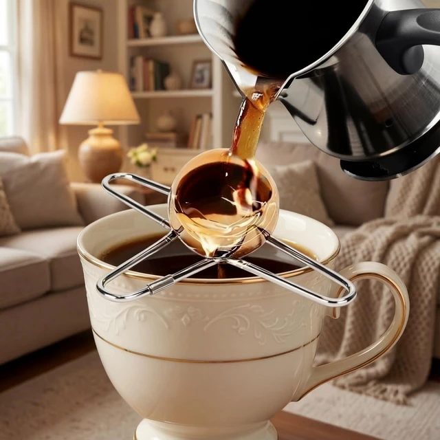 Alt view image 7 of 7 - Reusable Espresso Cooling Ball for Espresso Coffee, Stainless Steel Ice Balls for Coffee, Extract Chilling Tool Expresso for Coffees, Whiskey and More Drinks, Expresso Machine Accessories