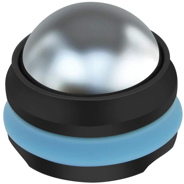 Main image of Cold Massage Roller Ball, Stainless Steel Cold Therapy Relief Tool | Free Rolling Removable Gel Ball Deep Tissue Massage Pain Relief, Great Tool for Back/Neck Pain, Muscles Recovery (Black)