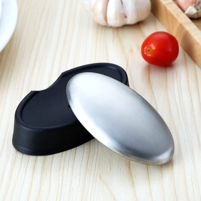 Alt view image 3 of 7 - 5 Packs Stainless Steel Bar Soap, Metal Soap Bar Odor Removing Bar, Remove Odor of Onion, Garlic and Fish