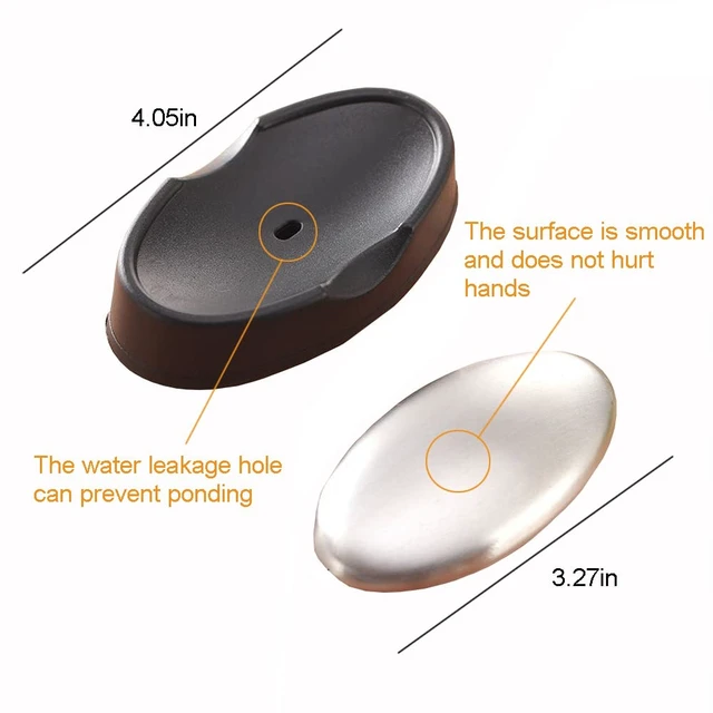 Alt view image 2 of 7 - 5 Packs Stainless Steel Bar Soap, Metal Soap Bar Odor Removing Bar, Remove Odor of Onion, Garlic and Fish