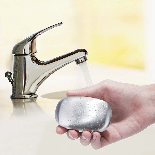 Alt view image 4 of 5 - Stainless Steel Soap Bar Magic Fish Garlic Odor Remover