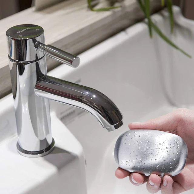 Alt view image 5 of 5 - Stainless Steel Soap Bar Magic Fish Garlic Odor Remover