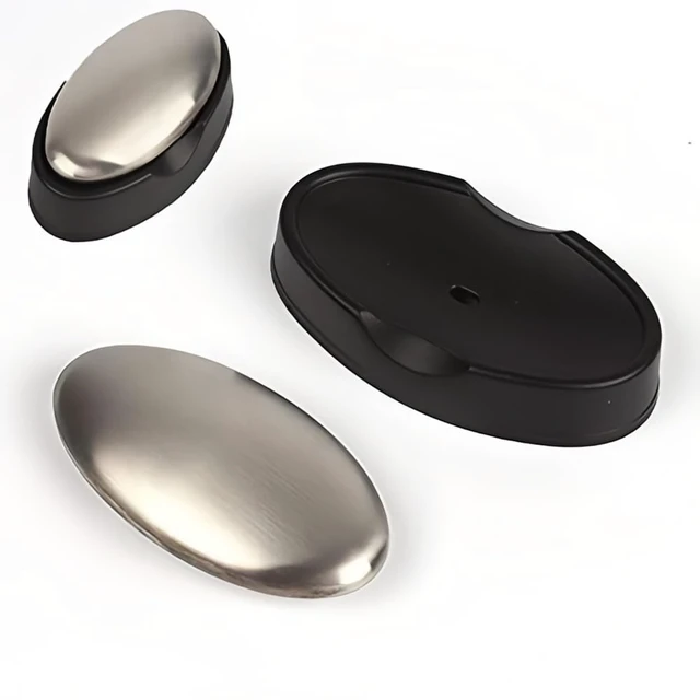 Alt view image 7 of 7 - 2 Packs Stainless Steel Soap Hand Odor Remover Bar Eliminating Smells Like Onion Garlic Scents from Hands and Skin Kitchen Gadgets