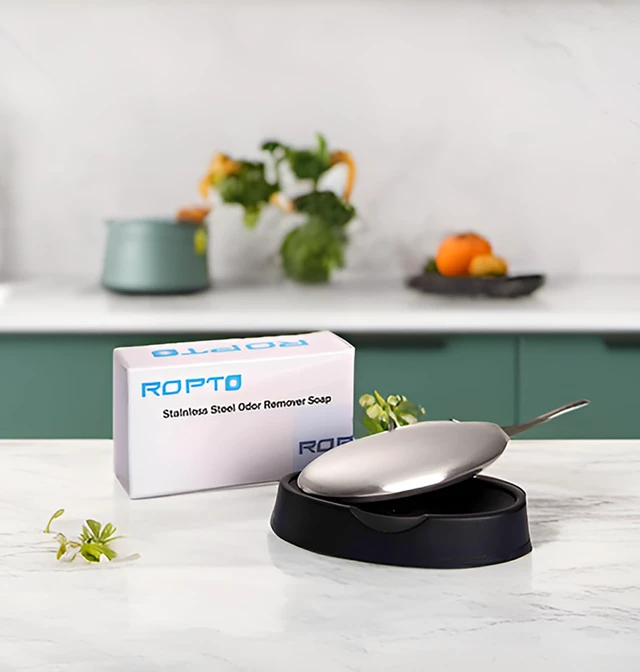 Alt view image 6 of 7 - Stainless Steel Soap, Hand Odor Eliminator Remover Odor Absorber Like Onion Garlic Fish Scents from Hands and Skin - Kitchen Gadgets with Soap Dishes