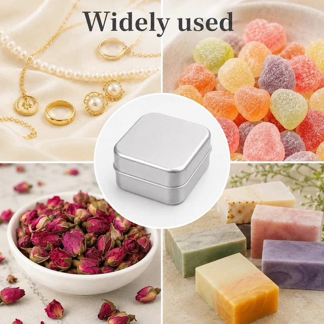 Alt view image 7 of 7 - 2 Pcs Travel Soap Case Aluminum Portable Soap Holder with Lids | Moisture Resistant Self Draining Metal Soaps Container with Draining Layer for Home and Travel Accessories