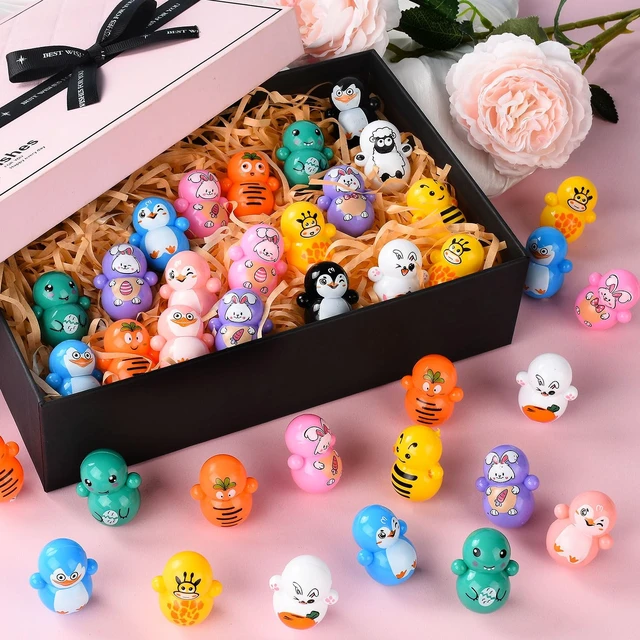 Alt view image 2 of 7 - 70pcs Animal Mini Tumbler Toys for Kids, | Doll Tumbler for Classroom Rewards Goodie Bag Filler Birthday Party Favors