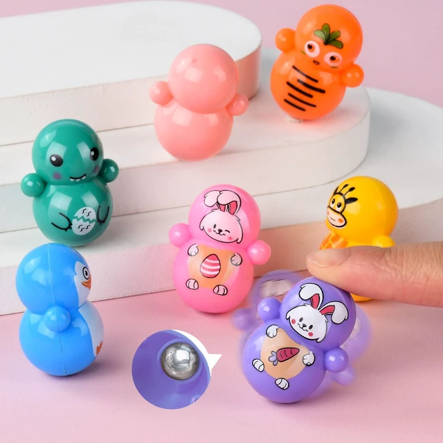 Alt view image 5 of 7 - 70pcs Animal Mini Tumbler Toys for Kids, | Doll Tumbler for Classroom Rewards Goodie Bag Filler Birthday Party Favors
