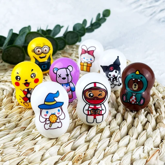 Alt view image 5 of 7 - Random Tumbler Wobbler Toys | Stress Relief 45PCS Mini Colorful Roly-Poly Wobbling Toy | Cartoon Miniature Figures Self-righting Doll Small Desktop Toy | Tumbler Early Education Toys for Adult