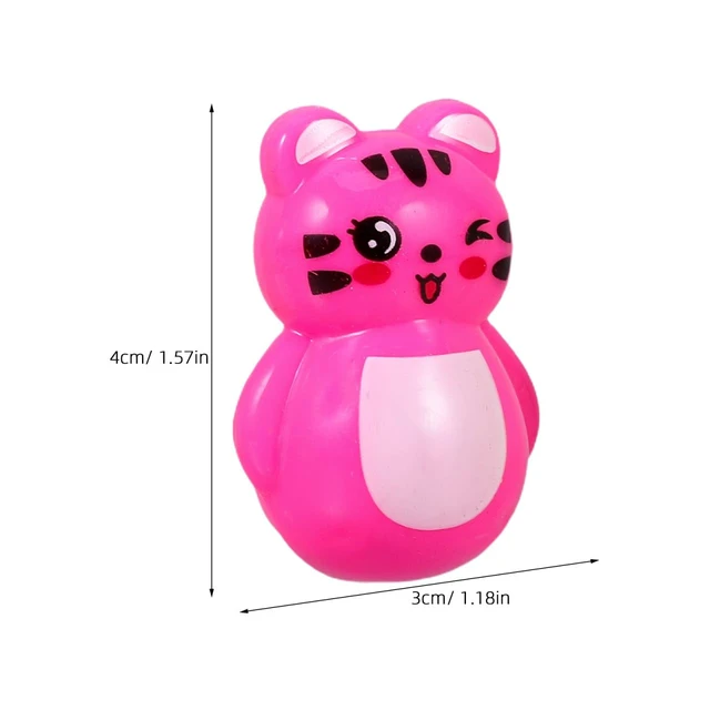 Alt view image 5 of 7 - Mini Tumbler Toys for Kids Animal Figurines Montessori Wobble Toy Tiny Desktop Ornaments for Home Decor Classroom Rewards Party Favors 1.57 X 1.18 X 1.18 in