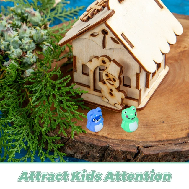 Alt view image 6 of 7 - Mini Tumbler Toys for Kids Animal Figurines Montessori Wobble Toy Tiny Desktop Ornaments for Home Decor Classroom Rewards Party Favors 1.57 X 1.18 X 1.18 in