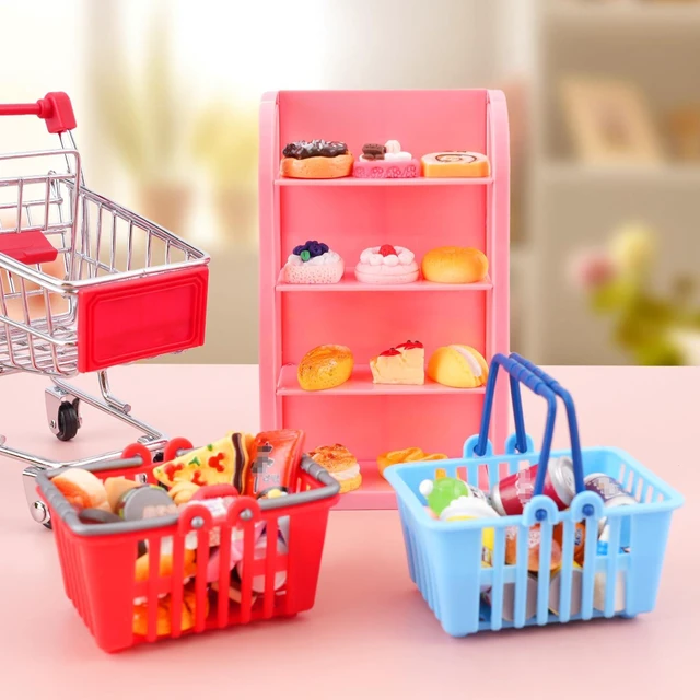 Alt view image 4 of 6 - 50Pcs Miniature Food Drinks Bottle Soda Pop Cans, Pretend Play Mini Kitchen Game Party Accessories Toys Hamburg Cake Ice Cream for 1/12 Doll House
