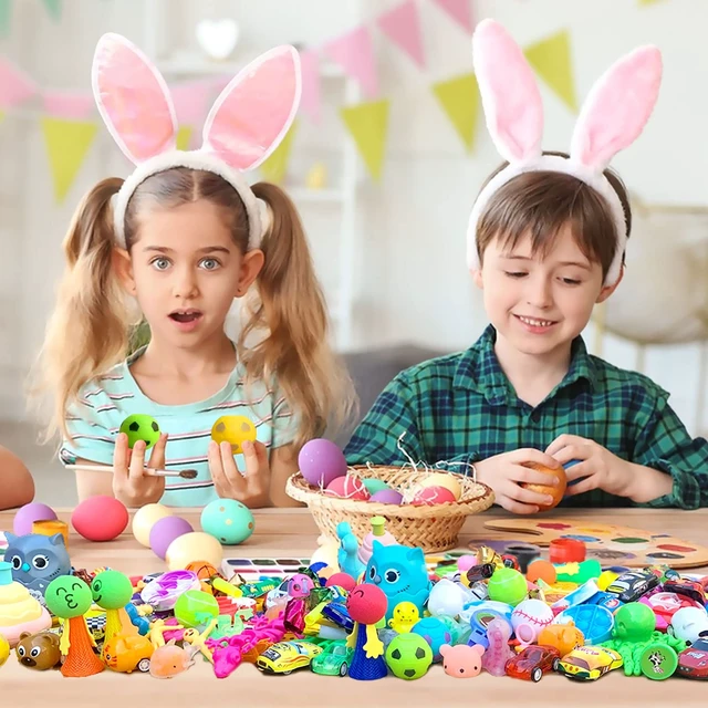 Alt view image 4 of 7 - Party Favors for Kids, 64 Pcs Small Toys Prizes Bulk, Easter Basket Goodie Bag Stuffers, Pinata Egg Fillers, Treasure Box Toys for Classroom, Prize Box Birthday Gift Bag Student Rewards