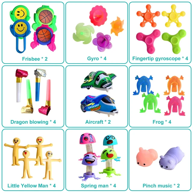 Alt view image 6 of 7 - Party Favors for Kids, 64 Pcs Small Toys Prizes Bulk, Easter Basket Goodie Bag Stuffers, Pinata Egg Fillers, Treasure Box Toys for Classroom, Prize Box Birthday Gift Bag Student Rewards