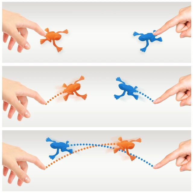 Alt view image 5 of 7 - 144-Pack jump and leap frogs 2" Colorful Plastic Jumping Toys for Holiday Parties, Stocking Stuffers, Classroom Gifts, Winter Games & Fun Christmas Giveaways for Kids Ages 3+
