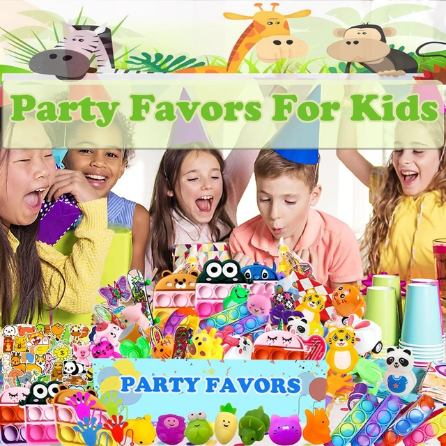 Alt view image 7 of 7 - 107 PCS Party Favors Toys, Treasure Box Toys for Classroom, Pop Fidget Toys Treasure Chest for Kids Prizes Classroom, Bulk Pinata Stuffers Goodie Bag Fillers for Kids 4-8