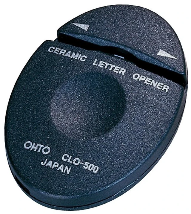 Main image of Auto Letter Opener Ceramic Letter Opener Black CLO-500 Black