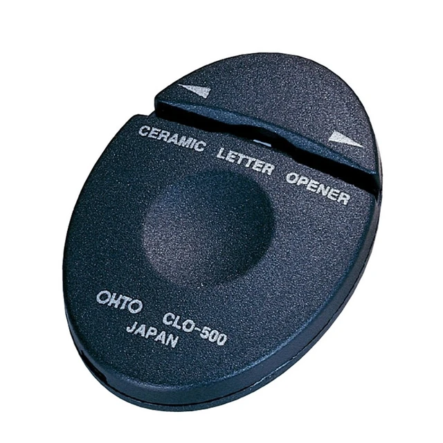Alt view image 2 of 5 - Auto Letter Opener Ceramic Letter Opener Black CLO-500 Black