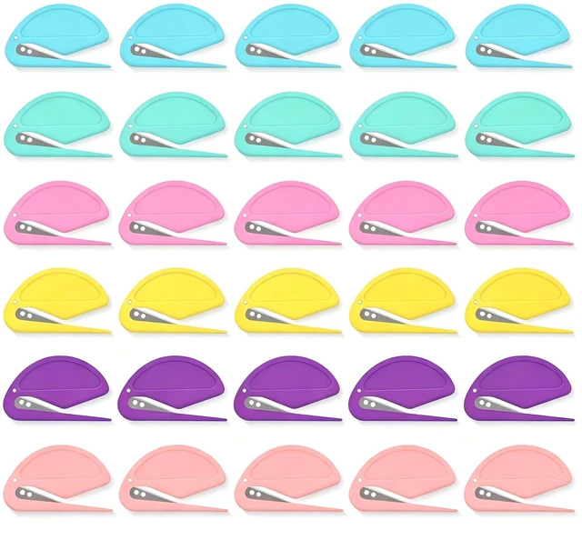 Main image of 30 Pack Letter Openers Envelope Slitter, Razor Blade Plastic Mail Openers for Office and Home Supplies, Durable and Easy to Use, Bulk