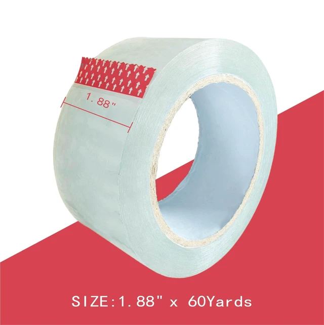 Alt view image 2 of 7 - 2.7 Mil Clear Packing Tape 6 Rolls, 1.88" x 60 Yards Per Roll, Heavy Duty Sealing Tape for Moving, Packaging, Storage & Industrial Sealing