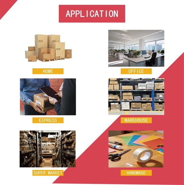 Alt view image 4 of 7 - 2.7 Mil Clear Packing Tape 6 Rolls, 1.88" x 60 Yards Per Roll, Heavy Duty Sealing Tape for Moving, Packaging, Storage & Industrial Sealing