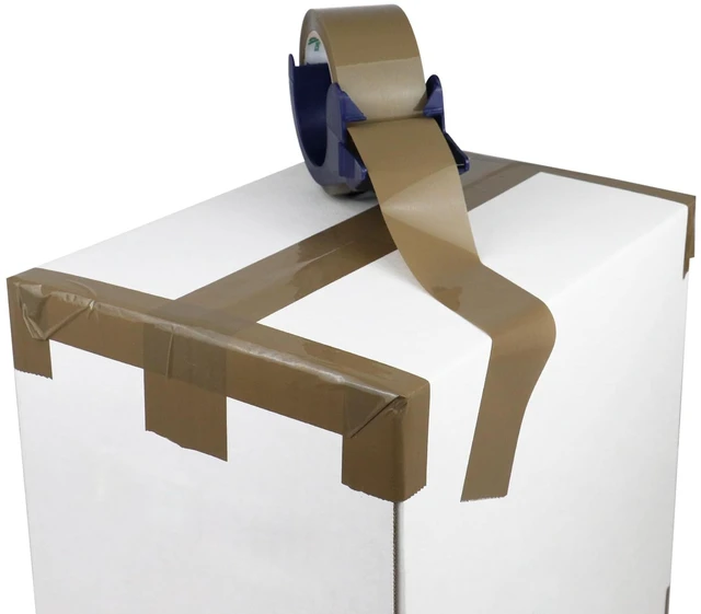 Alt view image 4 of 7 - 2 Rolls Brown Noiseless Packing Tape 1.88 Inches x 60Yards | Heavy Duty Packaging Tape , Industrial Grade Shipping Tape for Moving Packaging Shipping, Office & Storage