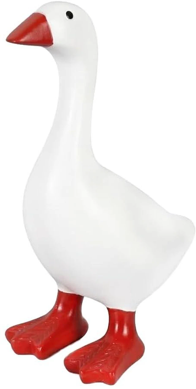 Main image of Desk Goose 7 Inch Mini Desktop Goose Statue Office Desk Decor | 7-inch desktop goose decor for office and home. Magnetic beak holds small accessories like keys and clips. Fun gift idea