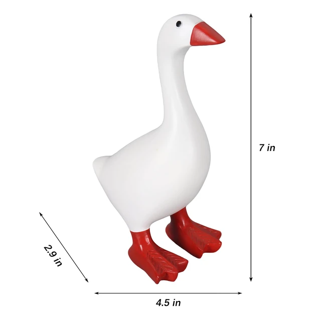 Alt view image 3 of 6 - Desk Goose 7 Inch, Mini Desktop Goose Statue Decor for Home Office | Magnetic Desk Goose Bookshelf Office Table Decor, Silly Gift Idea for Friends and Family