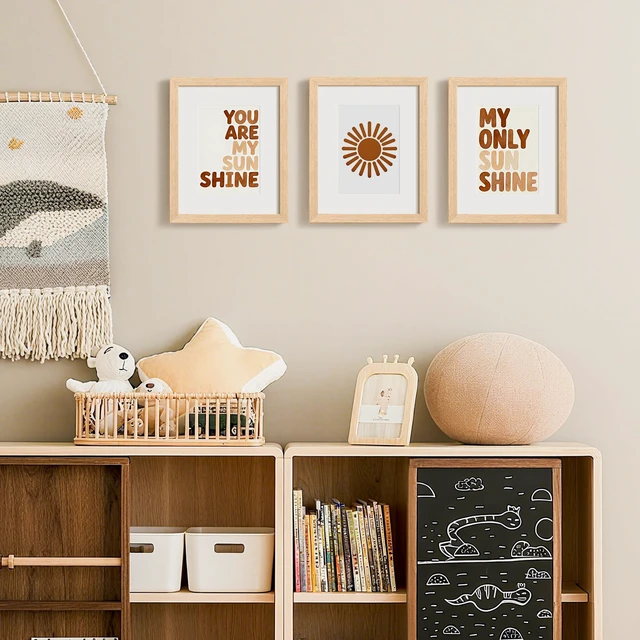 Alt view image 7 of 7 - 8x10 Picture Frame Solid Wooden, Nursery Decor, 1Pack Natural | 100% Solid Wood, Fit 5x7 with Mat and 8 x 10 Photo, Wall Decor or Tabletop Display, Safe For Nursery Kids Room